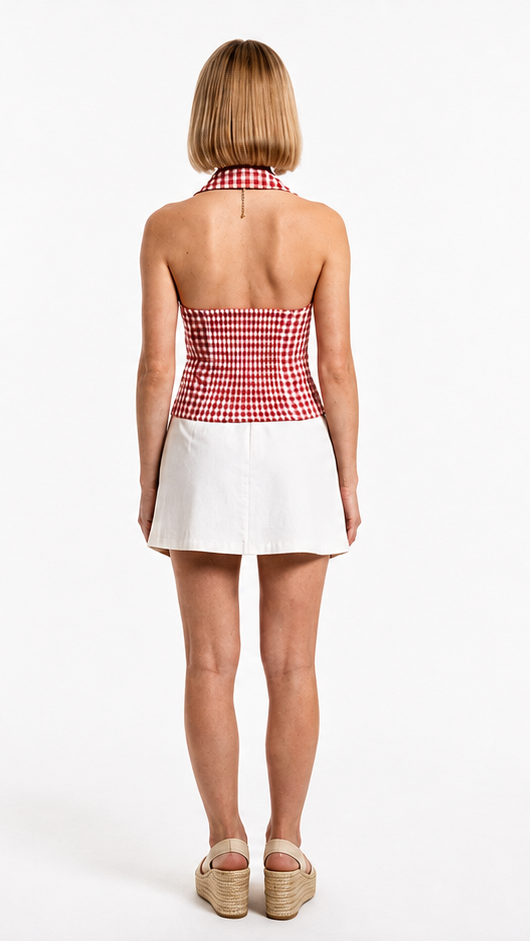 Red Gingham Halter