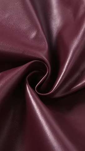 Oxblood Faux Leather Zip Jacket