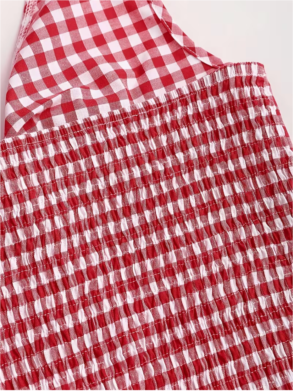 Red Gingham Halter