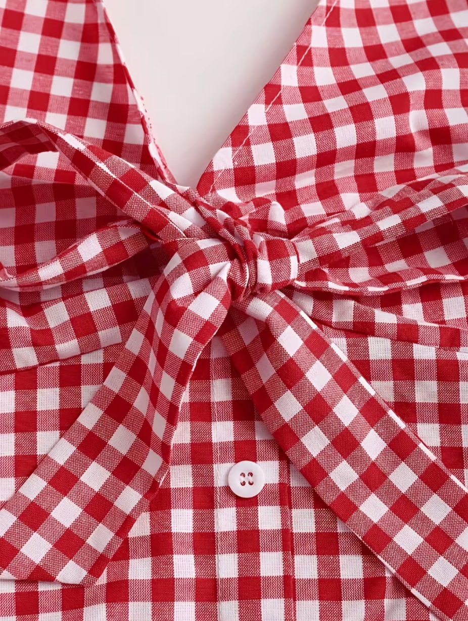 Red Gingham Halter