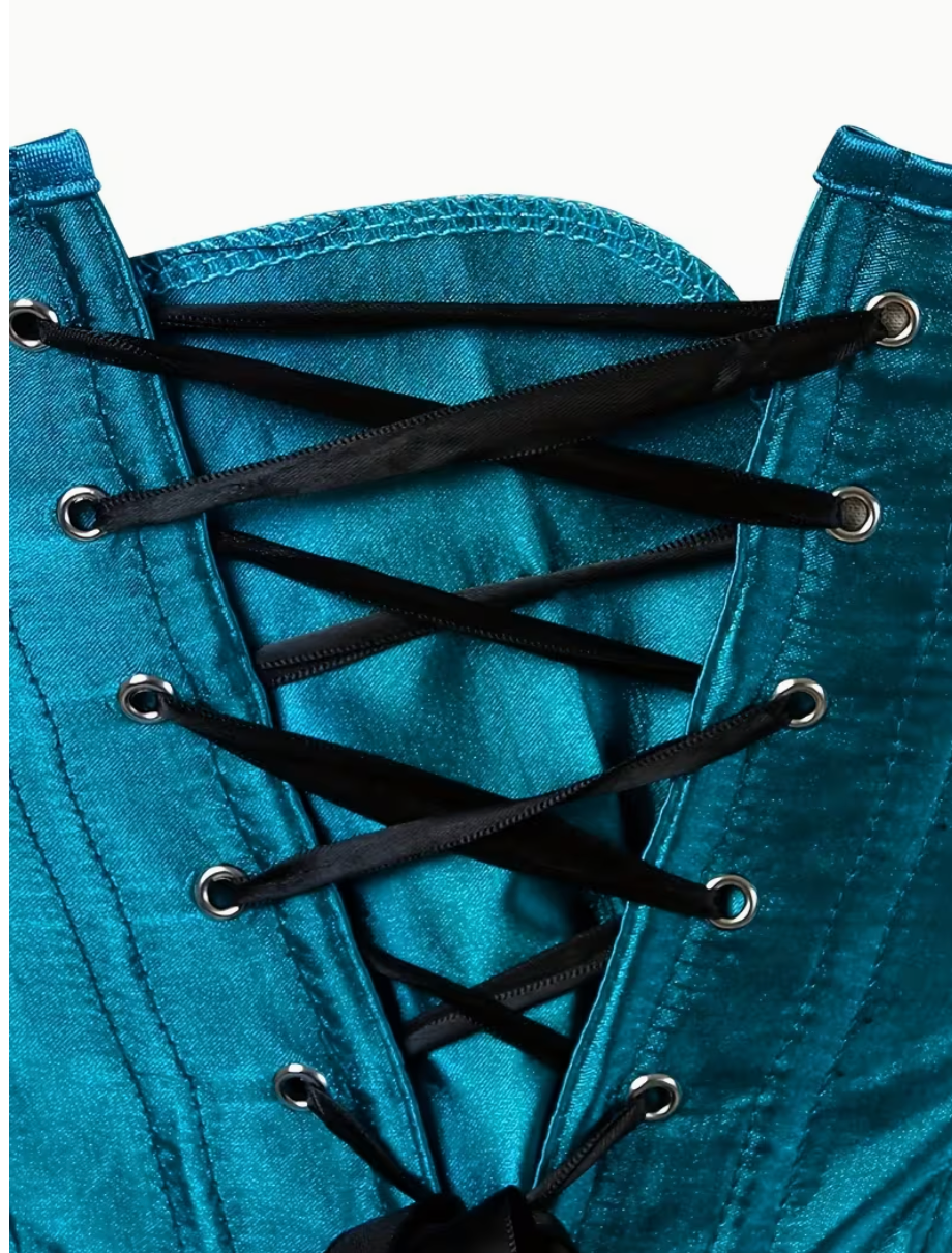 Peacock Feather Corset