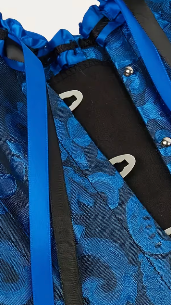 Royal Blue Corset Top