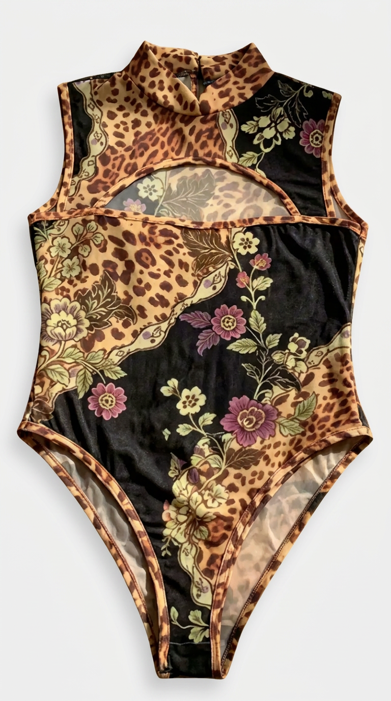 Leopard Bloom Bodysuit
