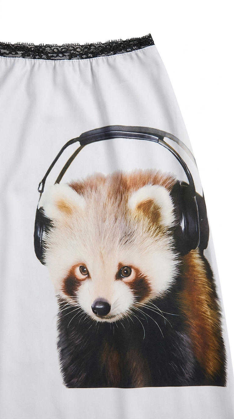 Raccoon Maxi Skirt