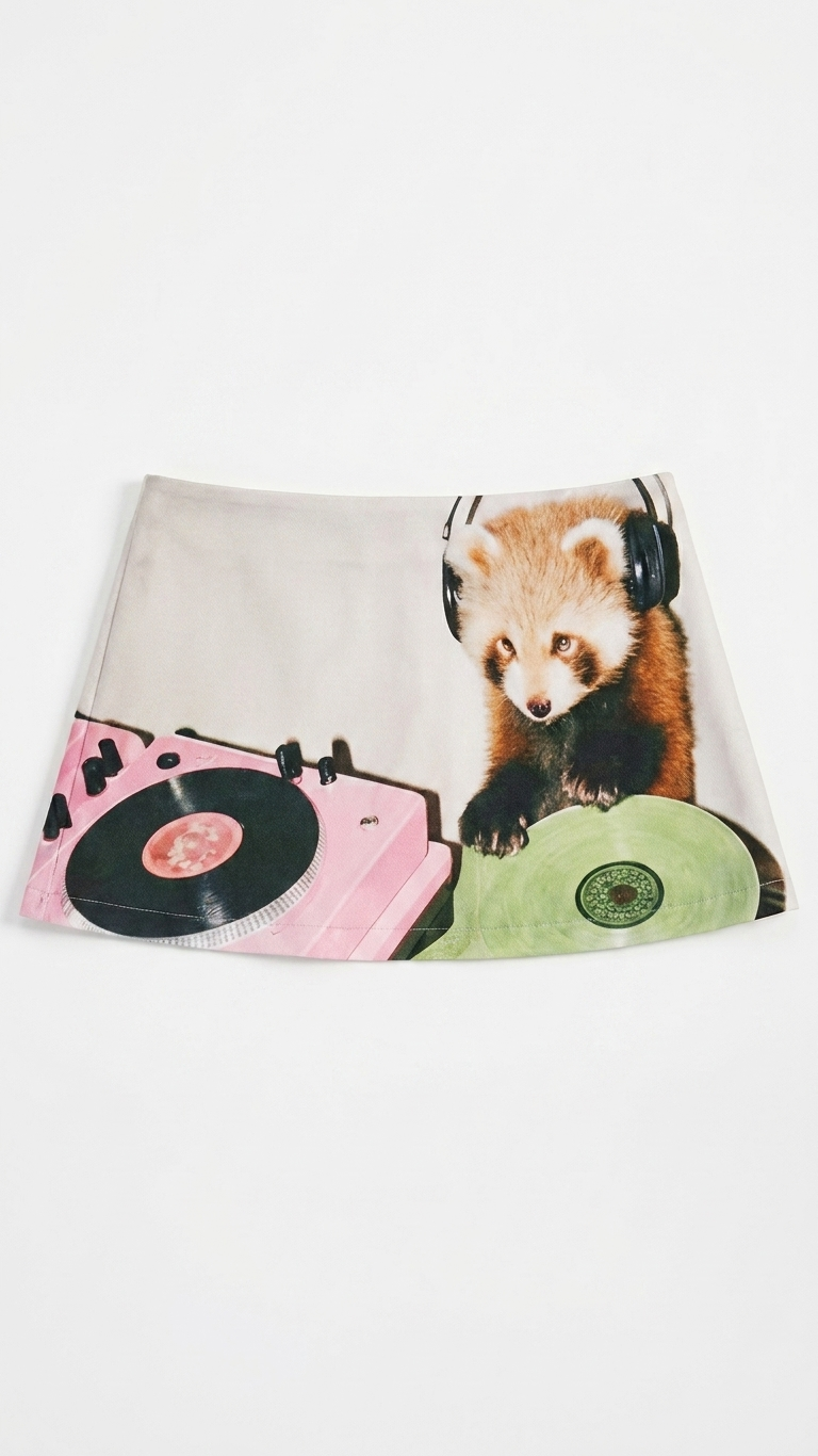 Raccoon Mini Skirt