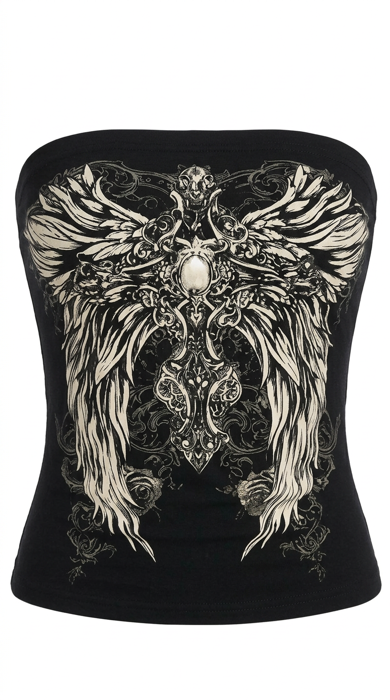 Angel Wing Tube Top